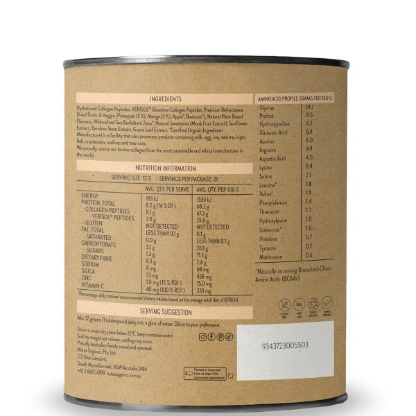 Nutra Organics Nutra Organics Collagen Beauty - Tropical 300g Online Outlet