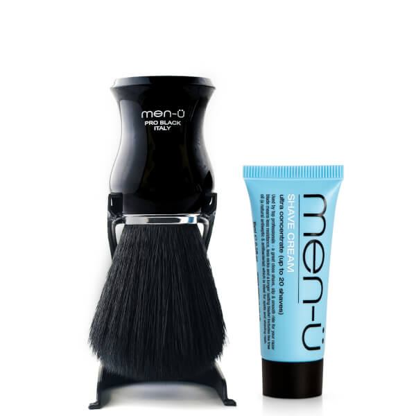 men-u men-ü pennello da barba professionale nero Vendite stagionali