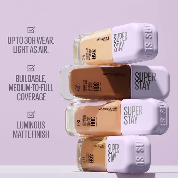 Maybelline Maybelline Super Stay up to 30H Lumi-Matte Foundation 35ml (Various Shades) Offerte giornaliere