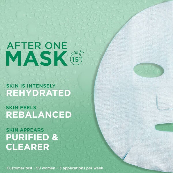 Garnier Garnier Moisture Bomb Green Tea Hydrating Face Sheet Mask for Combination Skin 32g Presa