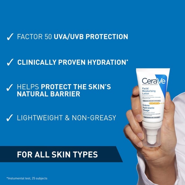 CeraVe CeraVe AM Lozione Idratante Viso SPF50 per Pelle da Normale a Secca 52ml Discount Store per i nuovi prodotti