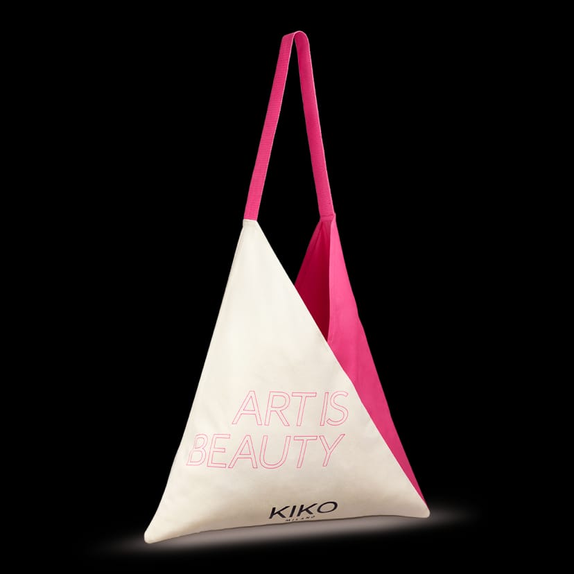 Kikocosmetics tote bag beauty is art Rilascio limitato