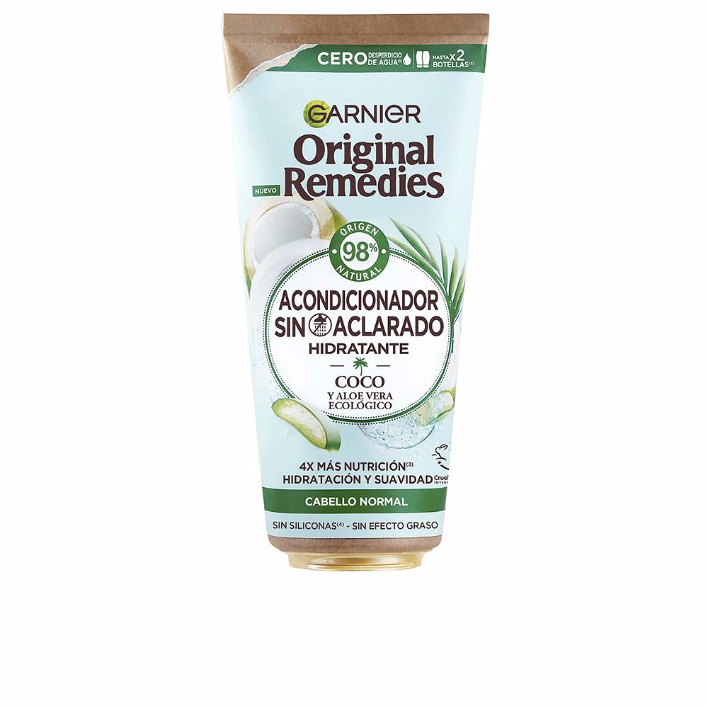 Garnier ORIGINAL REMEDIES COCO Y ALOE VERA acondicionador sin aclara