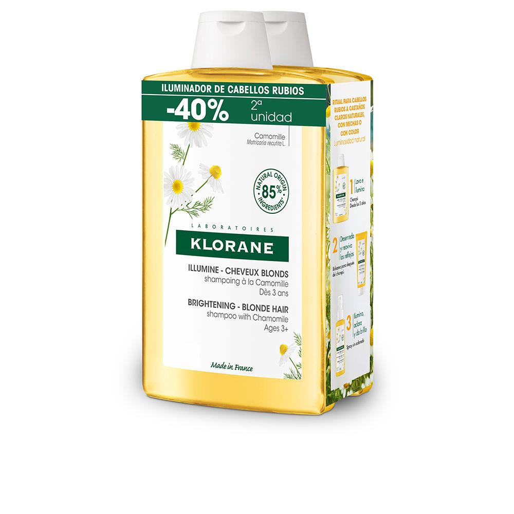 Klorane A LA CAMOMILA duo shampoo illuminante con riflessi biondi