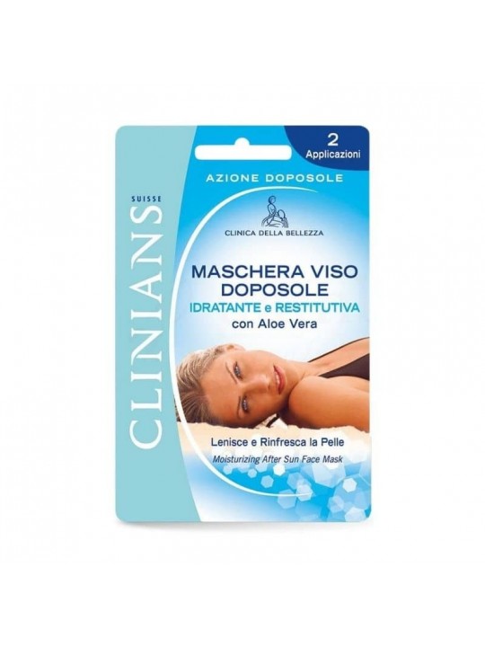 Clinians Maschera Viso Doposole Idratante e Restitutiva