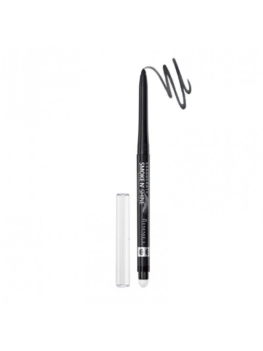 Rimmel London Matita Occhi Automatica Exaggerate Eye Smokye'n Shine 001 Little Black Smokey Offerta