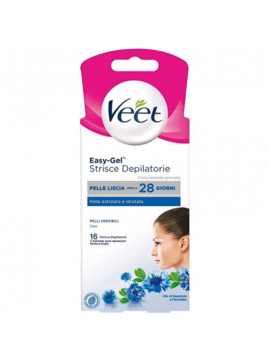 Veet Strisce Depilatorie Viso Pelli Sensibili 16 Pz Offerta Anniversario