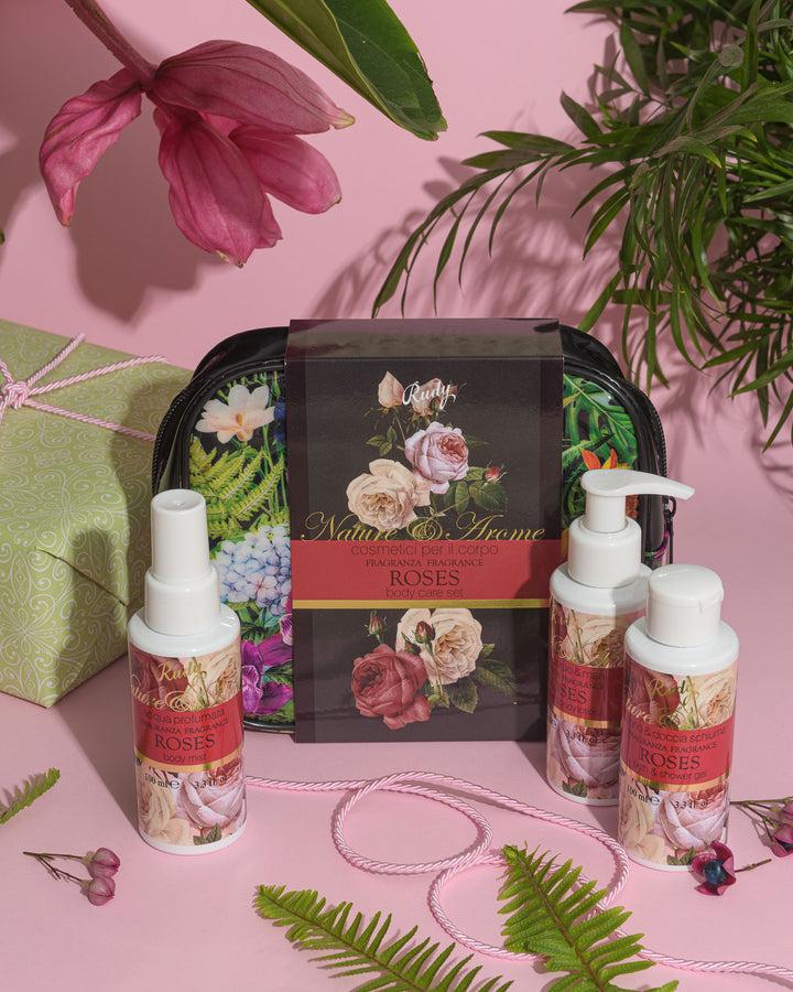 Rudy Profumi Pochette con Bagno & Doccia Schiuma Crema Corpo Acqua Profumata 100 mLNature&AromeLinea Roses Negozi Online