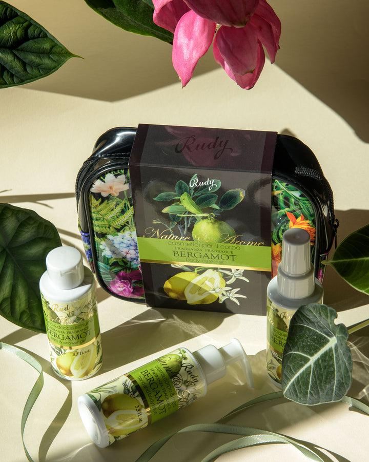 Rudy Profumi Pochette con Bagno & Doccia Schiuma Crema Corpo Acqua Profumata 100 mLNature&AromeLinea Bergamot Consegna Veloce