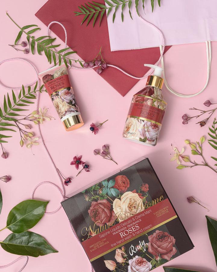 Rudy Profumi Scatola regalo con Sapone Liquido 250 mL + Crema Mani 100 mLNature&AromeLinea Roses Sconto