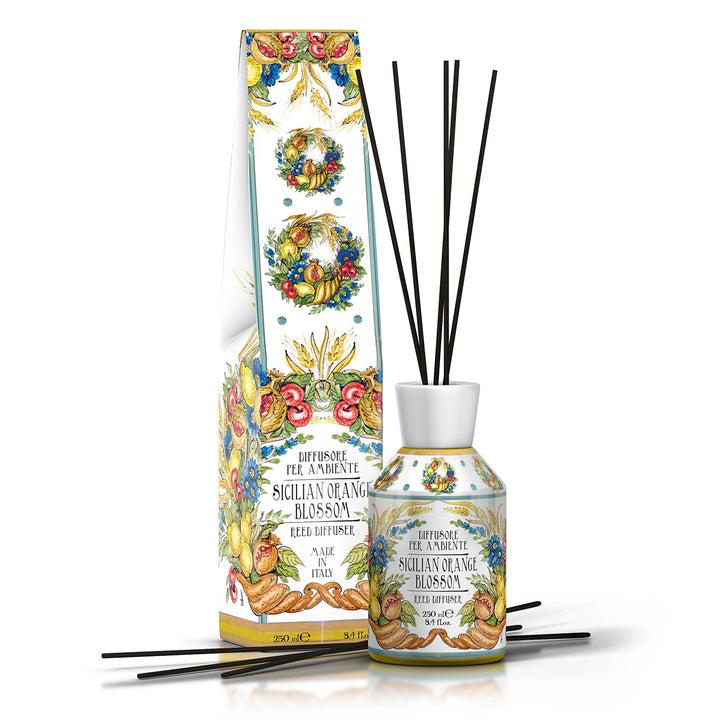 Rudy Profumi Diffusore per ambiente con bacchette da 250 mLLinea Fiori d'Arancio di Sicilia Consegna Veloce
