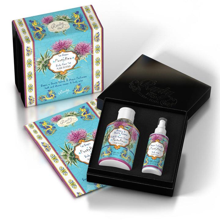Rudy Profumi Scatola regalo con Bagno & Doccia Schiuma 250 mL + Acqua Profumata 100 mLLe Maioliche di RudyLinea Portofino Bestseller